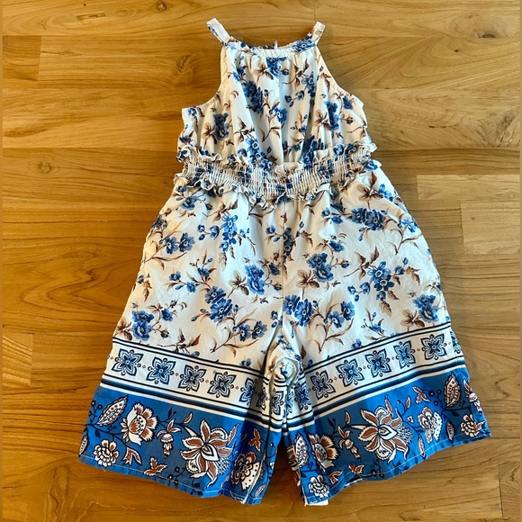 Janie + Jack Floral Border Jumpsuit Size 12-18 Months - Picture 3 of 15